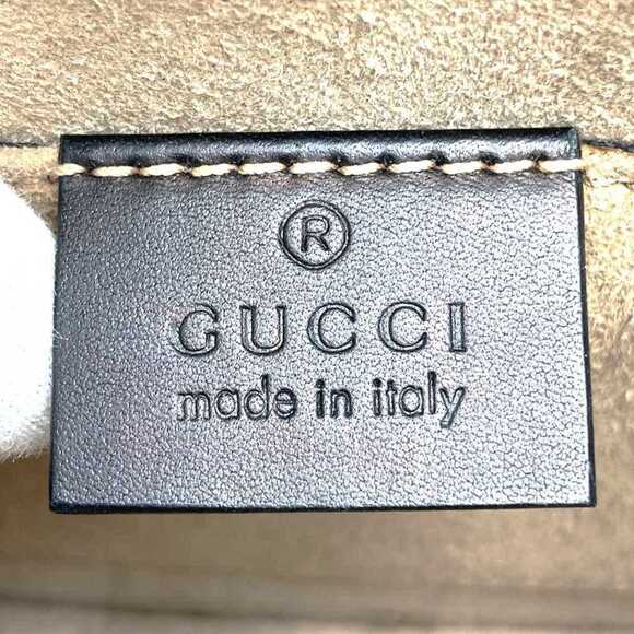 GUCCI Black Leather Sylvie Shoulder Bag - Picture 9 of 11